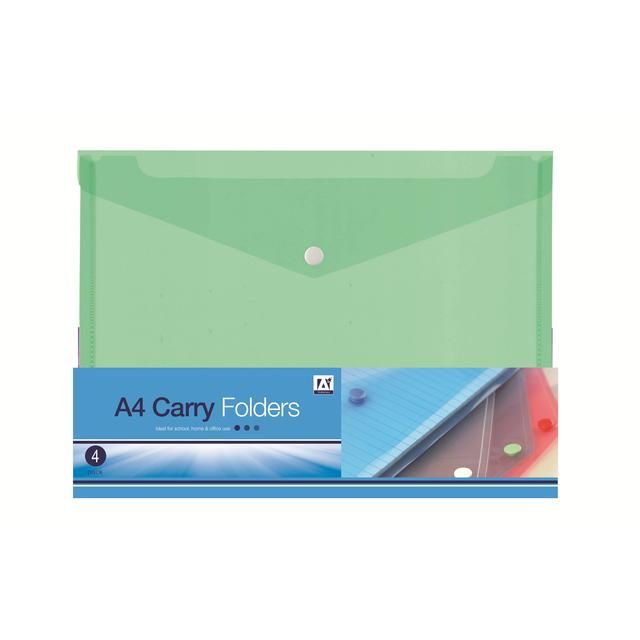 A4 Carry Folders   3 per pack