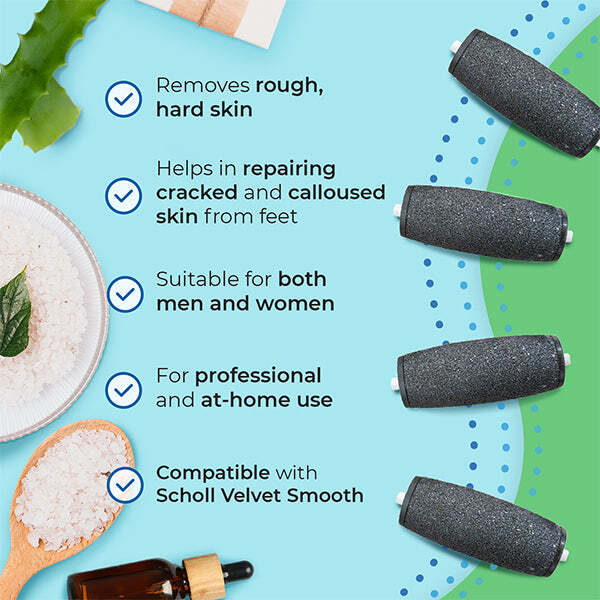 My Rollers extra coarse diamond foot file refill rollers (British brand)