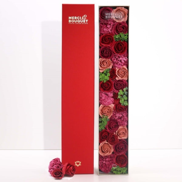 Merci Boutique soap bouquet Vintage Rose XL (British brand)