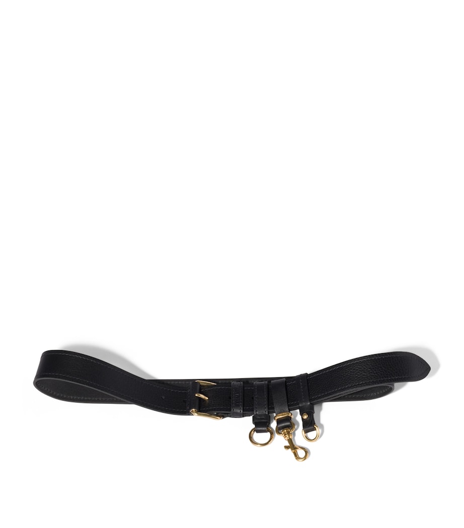 Miu Miu calfskin buckle-detail belt - British product