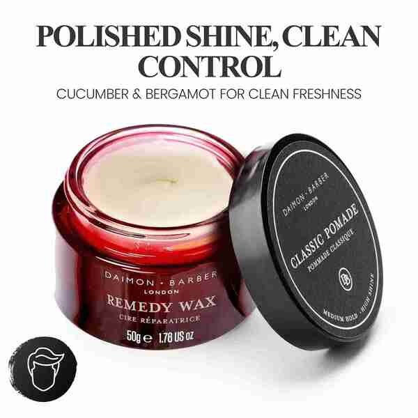 Daimon Barber Remedy Wax Cucumber Bergamot 50g - British product