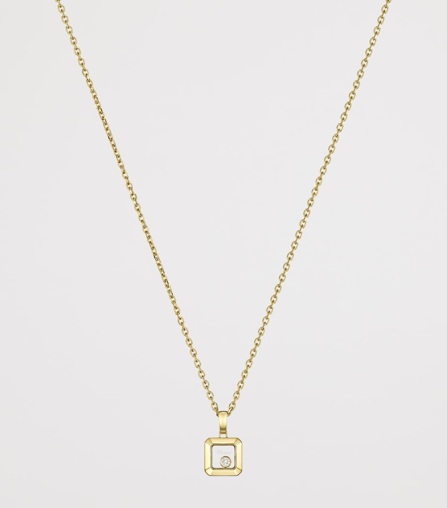 Chopard Happy Diamonds necklace 18kt yellow gold, imported from the UK