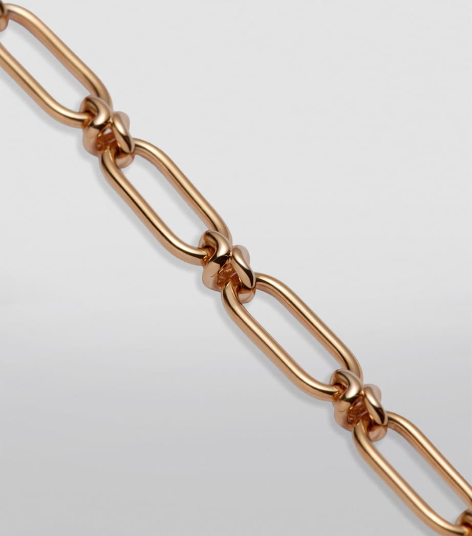 Annoushka yellow gold knuckle bold link chain necklace, UK version