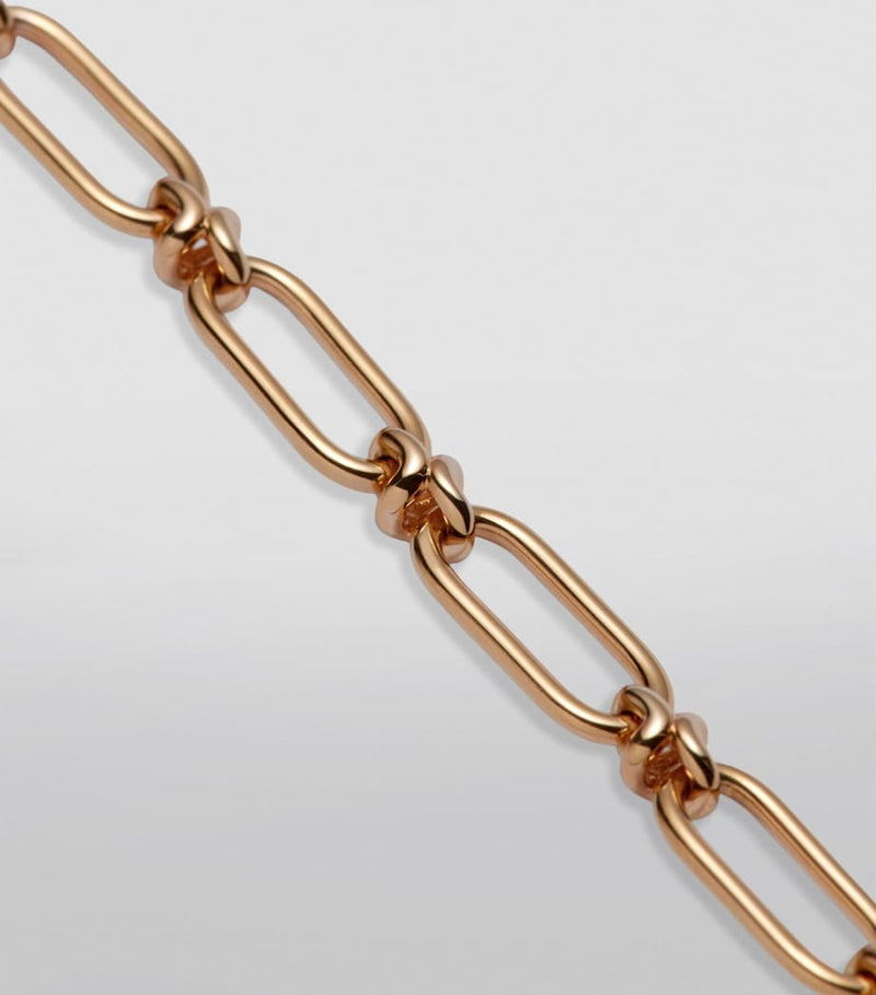 Annoushka yellow gold knuckle bold link chain necklace, UK version