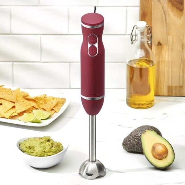 Chefman 800W immersion hand blender with stainless steel shaft, imported from the UK