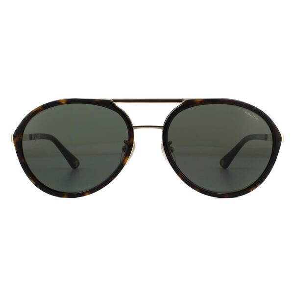 Police Record 2 sunglasses rose gold green, UK version