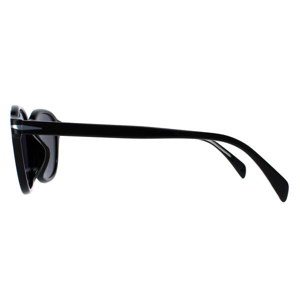David Beckham DB1011/F/S black men sunglasses with polarized lenses, imported from the UK