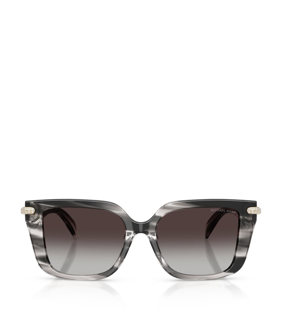 Michael Kors Santo Domingo quadratische Sonnenbrille, importiert aus dem Vereinigten Königreich