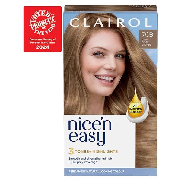 Clairol Nice'n Easy Hair Dye SB1 Ultra Light Beach Blonde GOODS Superdrug 7CB Dark Champagne Blonde  