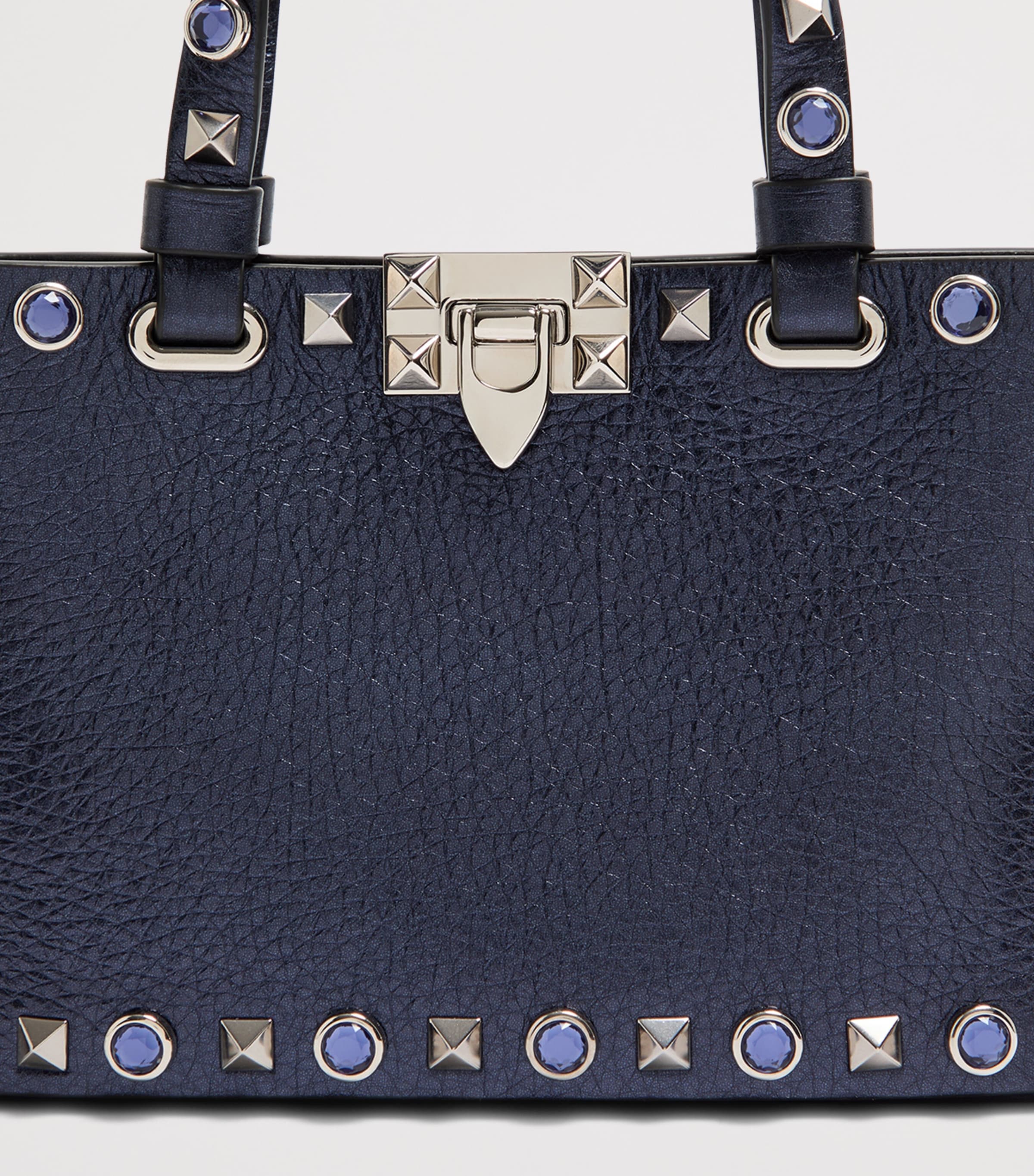 Valentino Garavani Rockstud tote bag leather with chain strap (British brand)