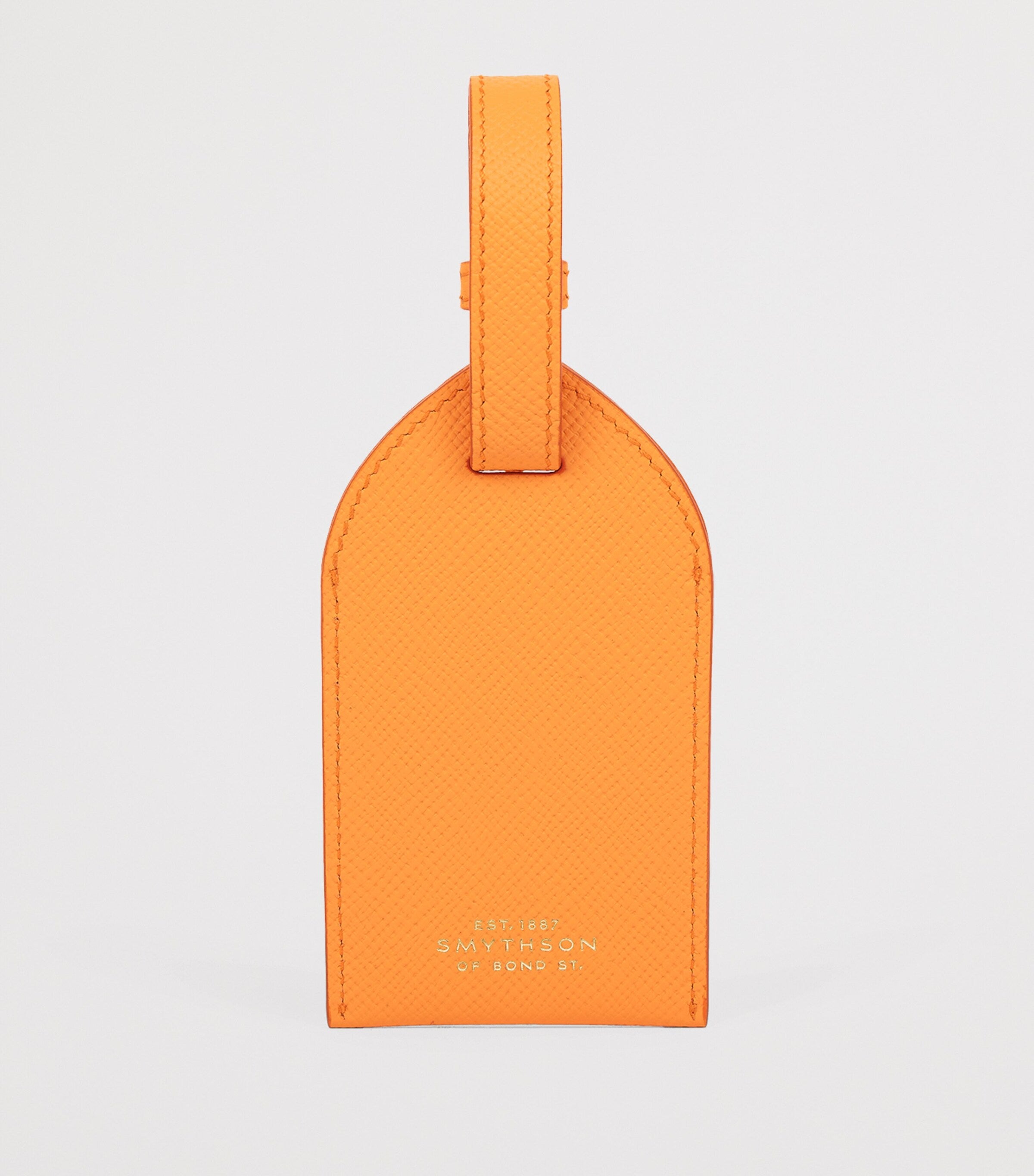Smythson Calfskin Panama Luggage Tag (British brand)