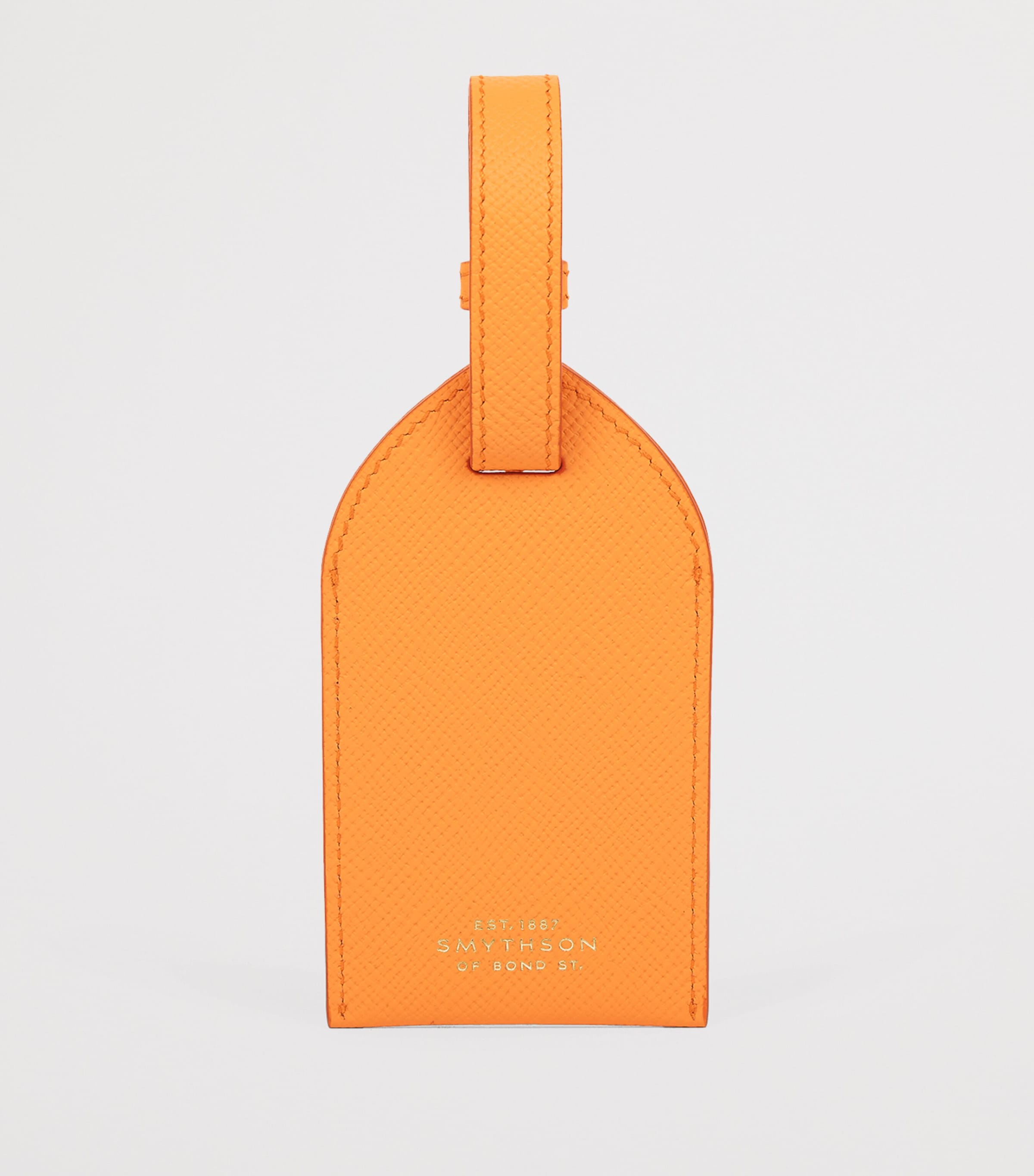 Smythson Calfskin Panama Luggage Tag (British brand)