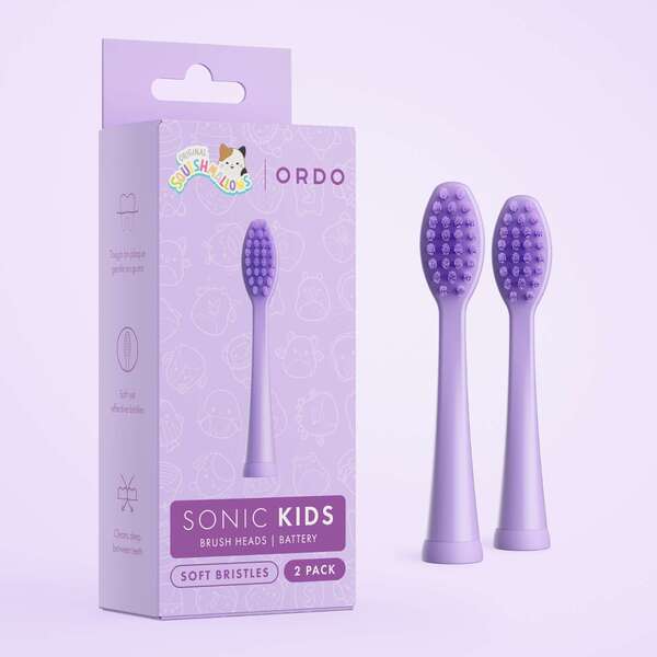 Ordo Sonic Kids brush heads Squishmallows Daxxon 2 pack, UK version
