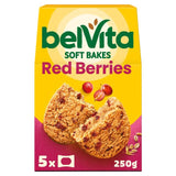 Belvita Red Fruits Soft Bakes Breakfast Biscuits   5 x 50g