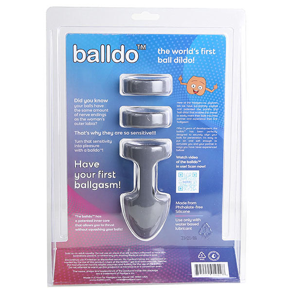 Balldo set steel grey silicone couples toy - British product