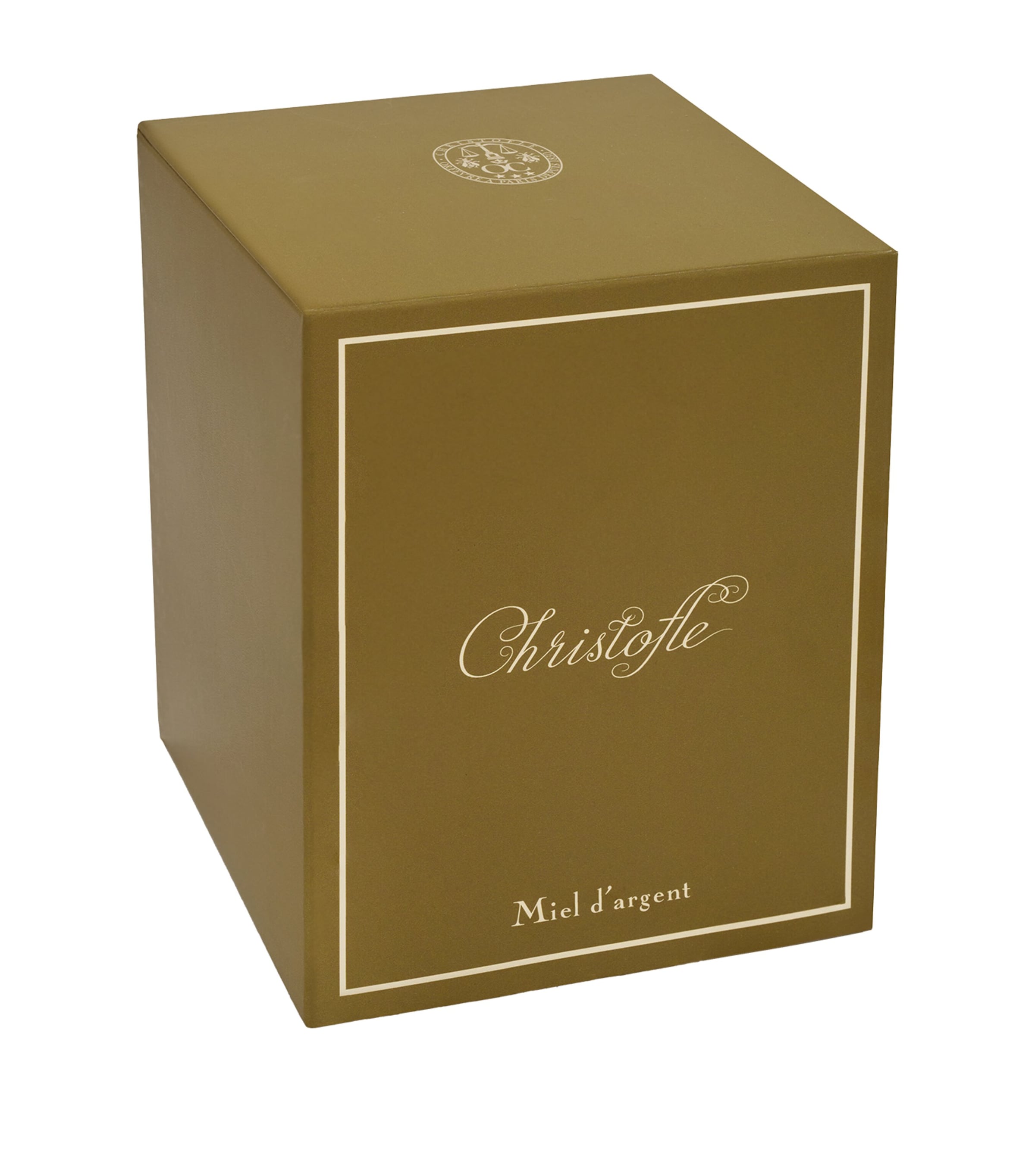 Christofle Miel Argent UNI candle in metallic glass container - British product