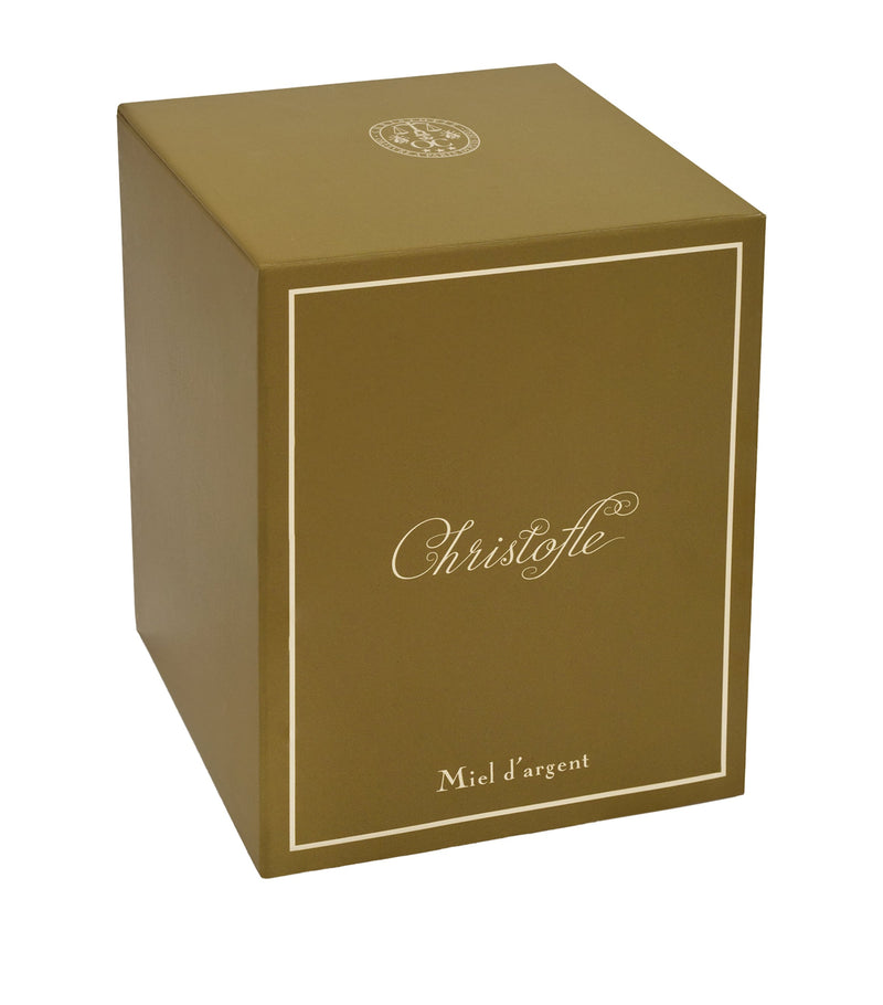 Christofle Miel Argent UNI candle in metallic glass container - British product