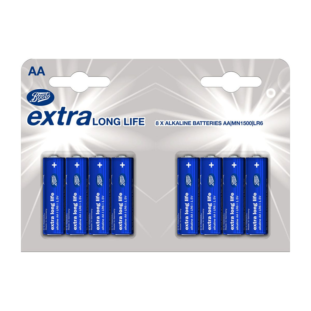 Boots extra lasting batteries AA 8s