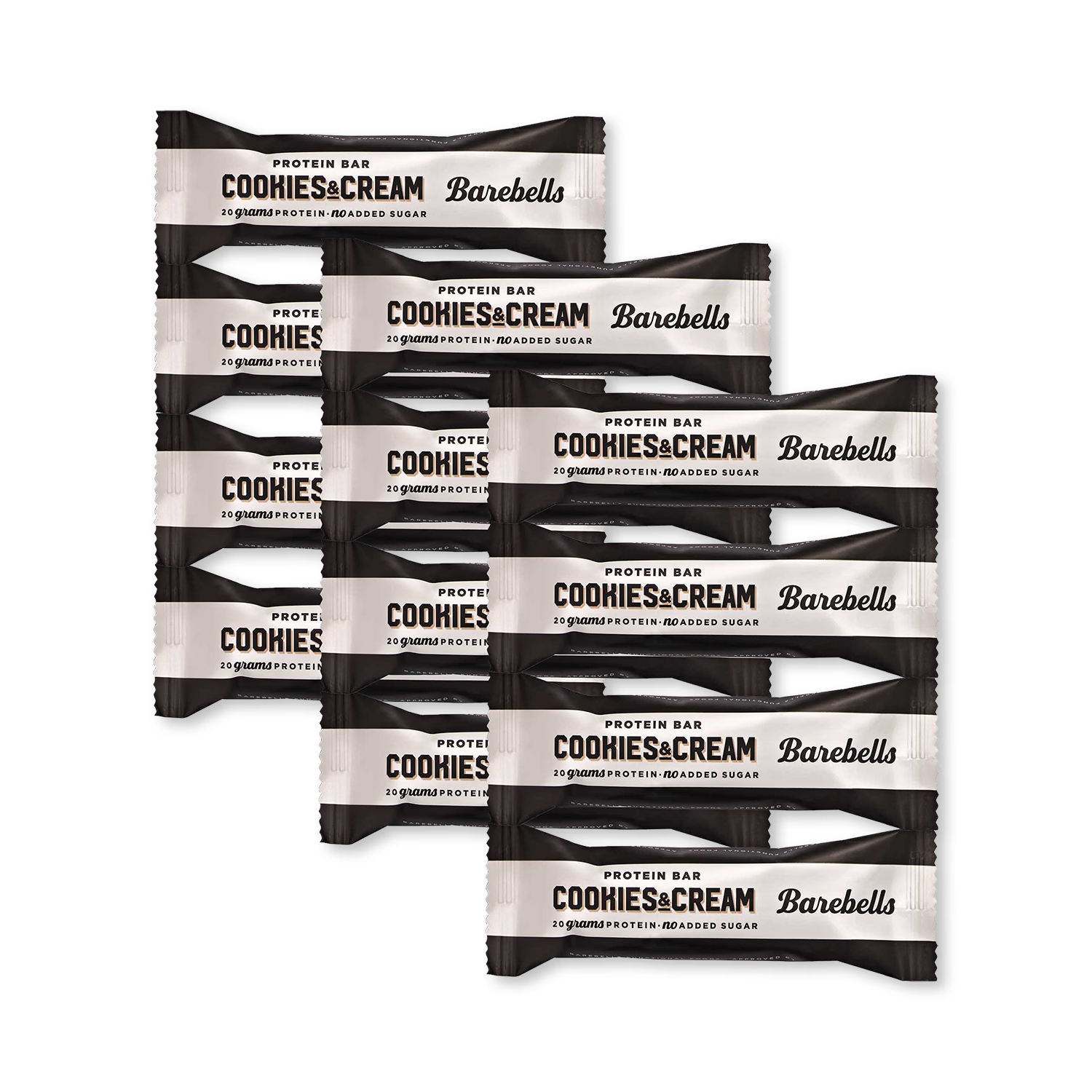 Barebells protein bar Cookies & Cream 12x55g, imported from the UK