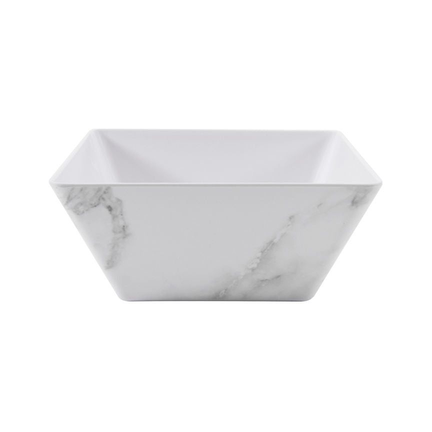 George Home Marble Effect Square Melamine Bowl Large General Household ASDA   