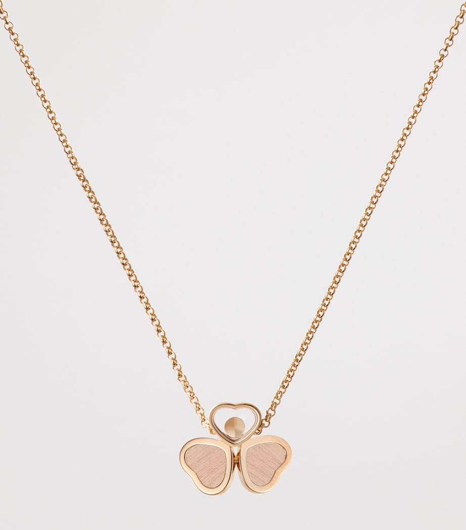Chopard Happy Hearts rose gold diamond necklace, UK version