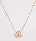 Chopard Happy Hearts rose gold diamond necklace, UK version