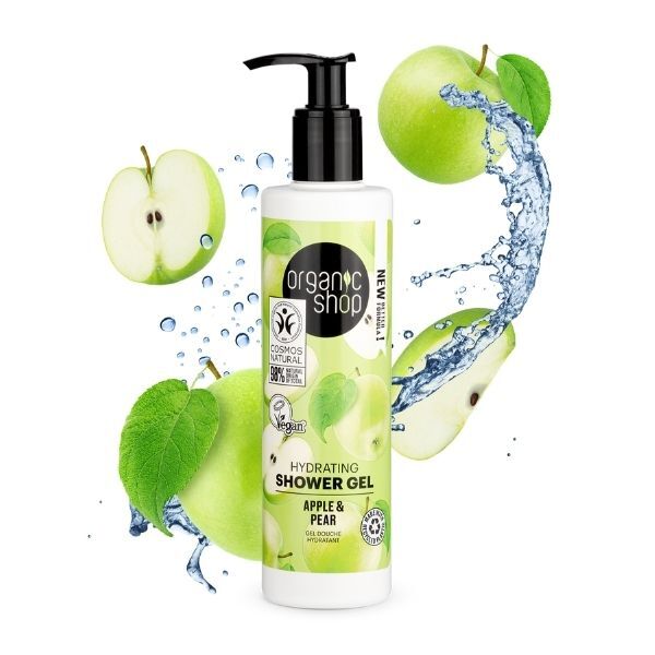 Organic Shop Hydrating Shower Gel Apple & Pear 280ml GOODS Superdrug   