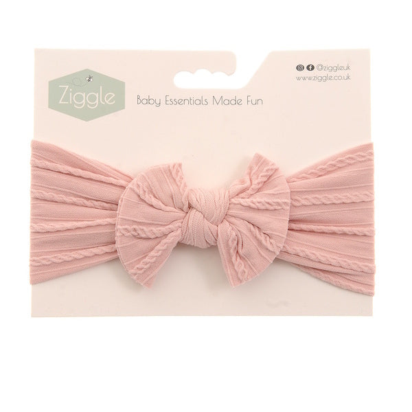Ziggle Baby Top Bow Turban Headband
