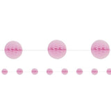 Pink Honeycomb Ball Garland 7ft Miscellaneous M&S   