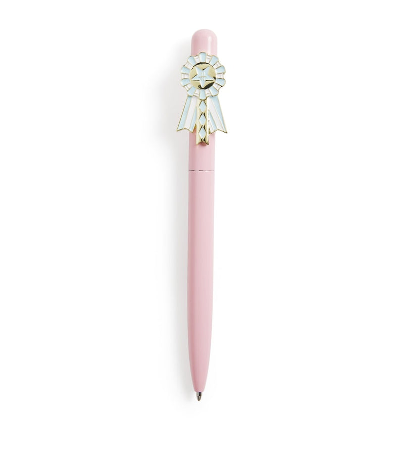 Harrods rosette pen pastel metal - British product