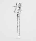 Yeprem white gold and diamond drop earrings (British brand)