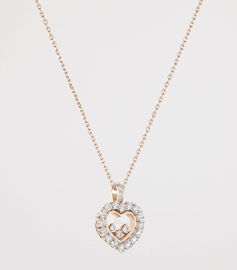 Chopard Happy Diamonds pendant rose gold diamond - British product