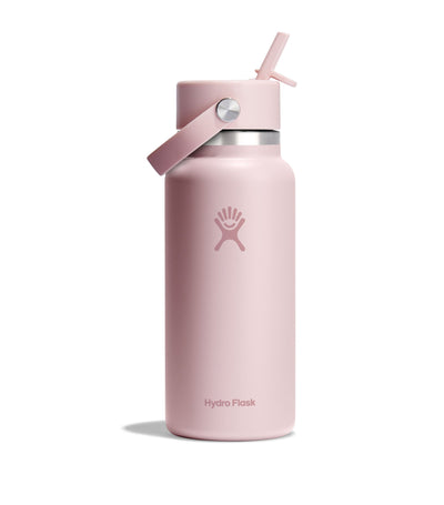 Harrods Hydro Flask Wide Mouth Bottle with Flex Straw Cap Insulated Water Bottle 946ml- Buy online at McGrocer