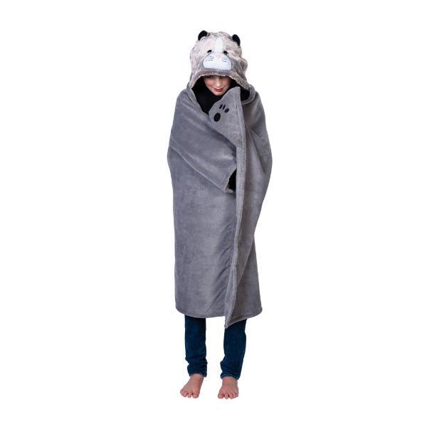 Cozy Noxxiez cat hooded blanket super soft fleece 130x100cm (British brand)