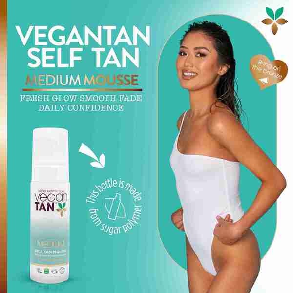 Vegan Tan self tan mousse medium 150ml (British brand)