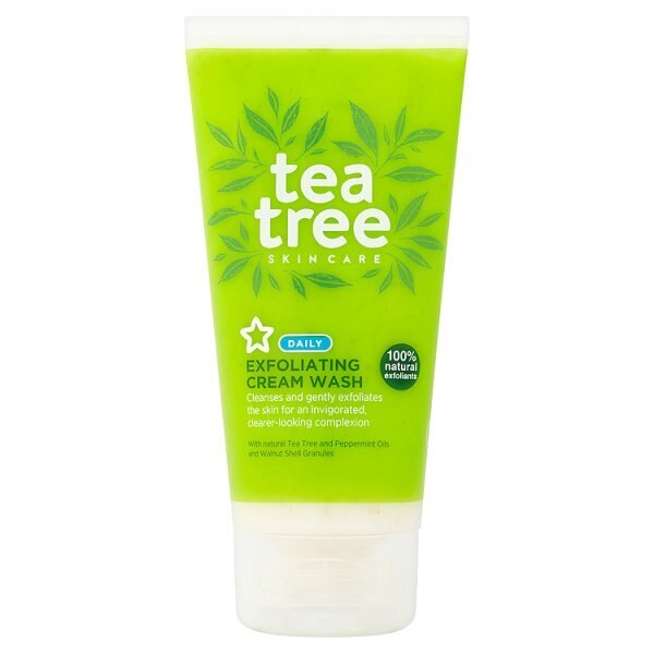 Superdrug Tea Tree Exfoliating Cream Wash 150ml GOODS Superdrug   