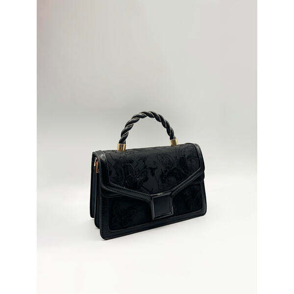 SVNX black embellished stachel bag small crossbody, UK version