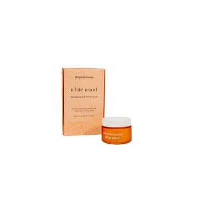 Superdrug IMperfectionists White Wood Candle That Melts Into Hand Cream- Buy online at McGrocer