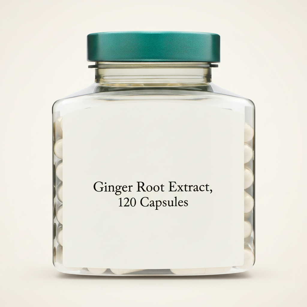Holland & Barrett Ginger Root Extract 120 Capsules, UK version