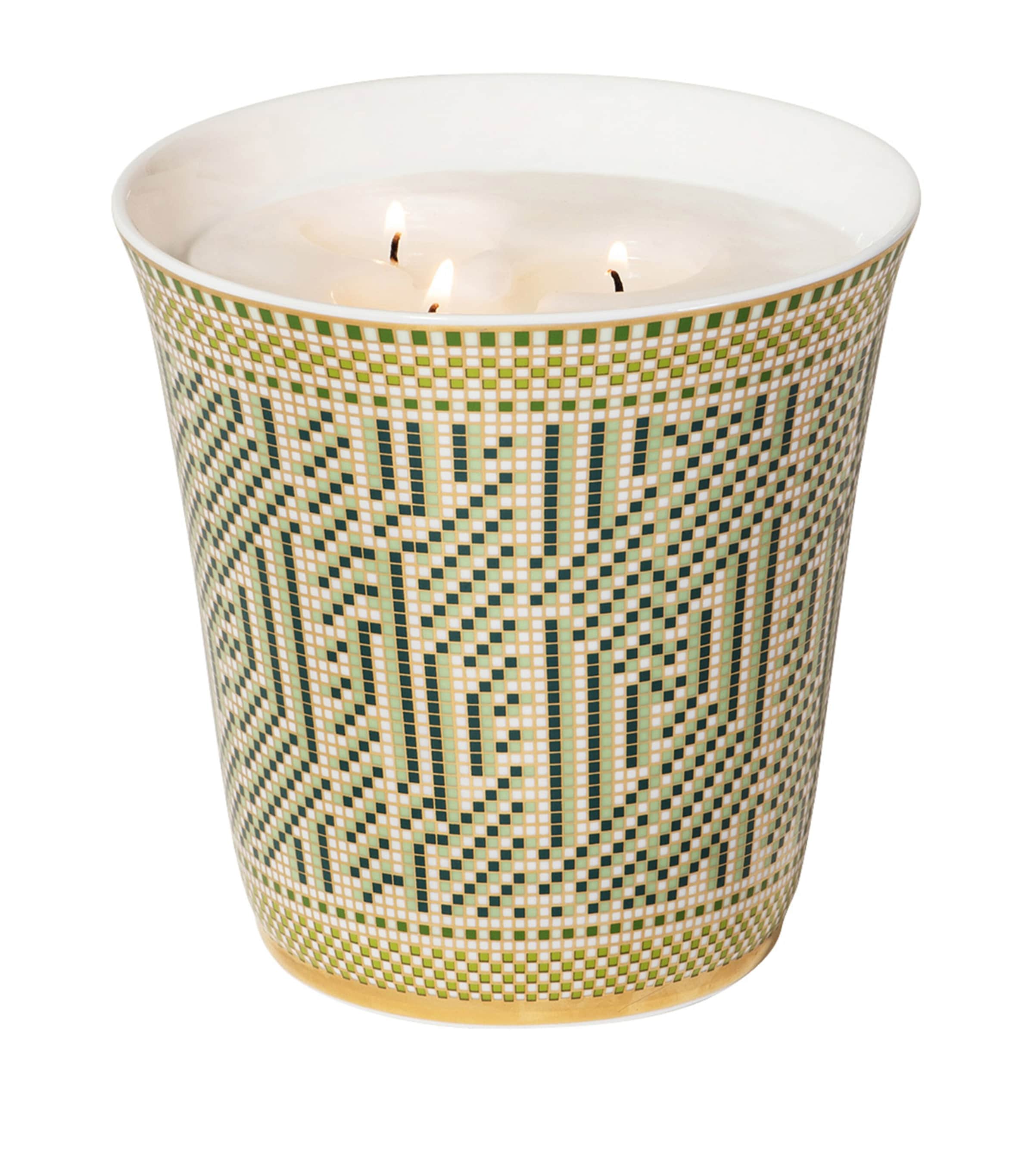Bernardaud Augusta porcelain candle and tumbler set 950g - British product