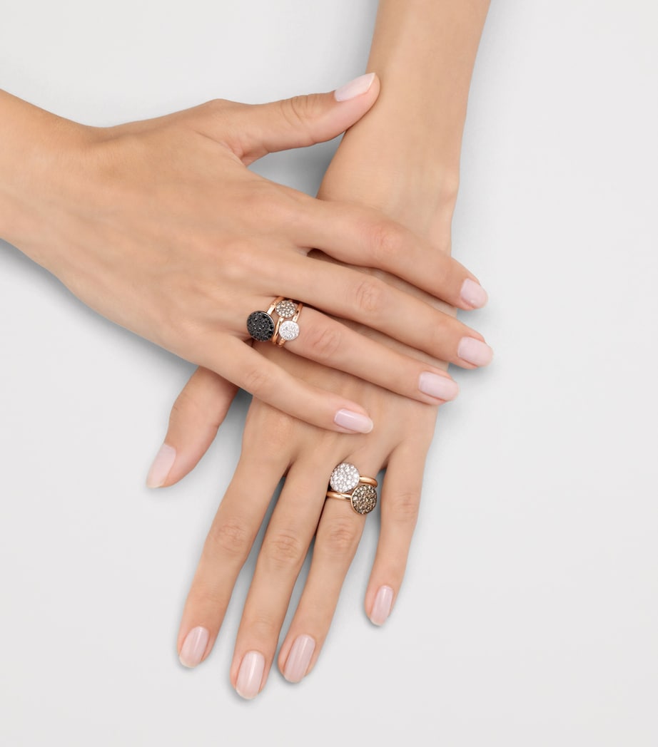 Pomellato Sabbia diamond ring in rose gold - British product