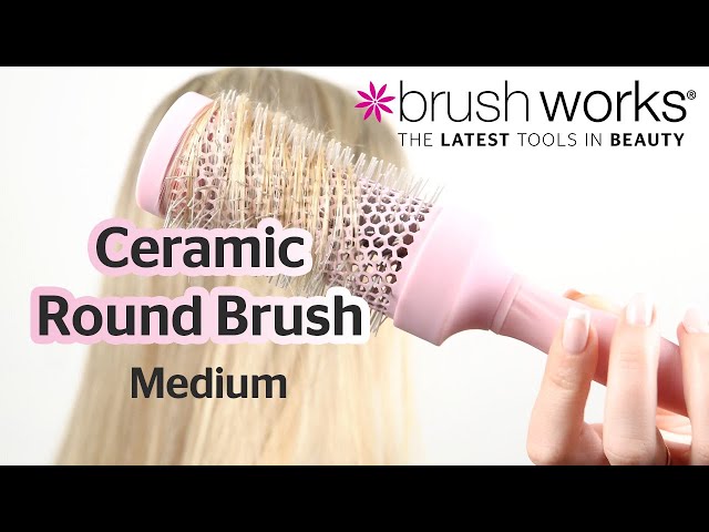 Brushworks Ceramic Round Hairbrush Medium 43mm - British product