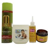 Mazuri hair care bundle leave-in conditioner gel growth oil, UK version