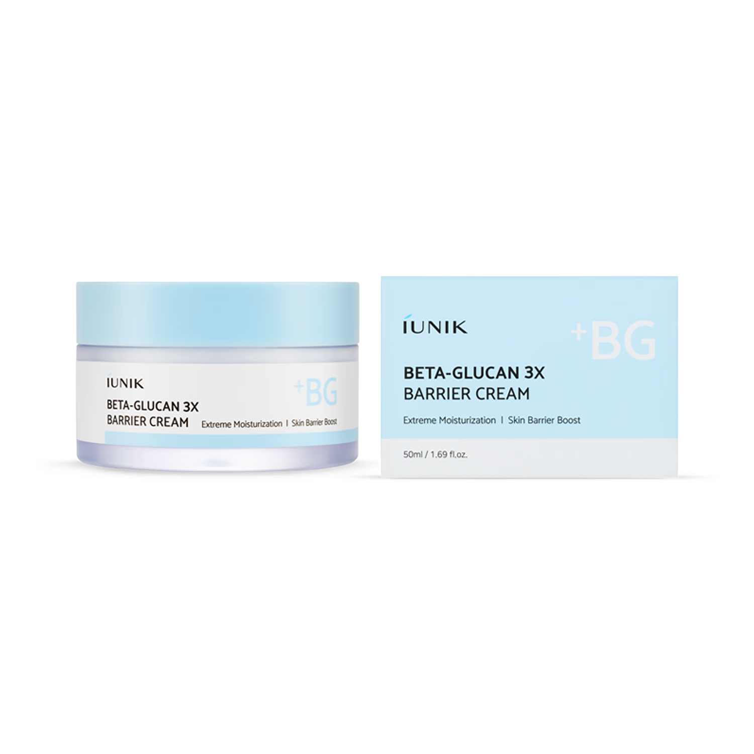 IUNIK Beta Glucan 3X barrier cream 50ml (British brand)