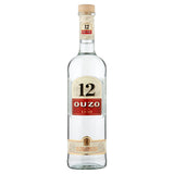 Ouzo 12, 40% ABV - Greek Aniseed Liqueur 70cl All spirits & liqueurs Sainsburys   