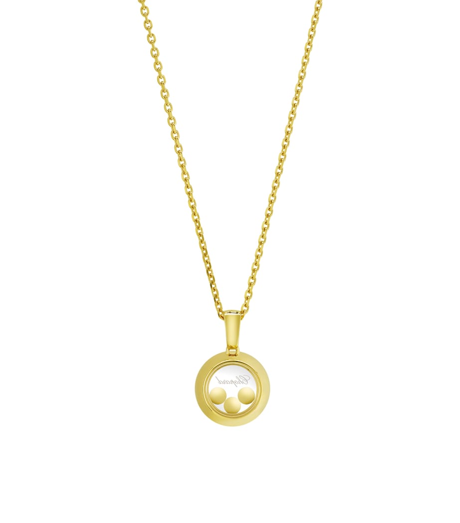 Chopard Happy Diamonds pendant necklace yellow gold diamond, UK version