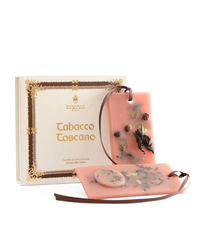 SANTA MARIA NOVELLA Tabacco Toscano scented wax tablets, pack of 2 (British brand)