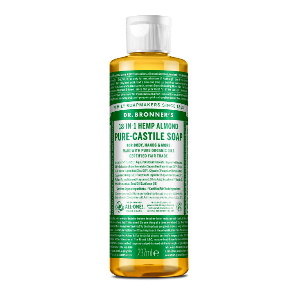 Dr Bronner Almond Castile Liquid Soap - 237ml GOODS Superdrug   