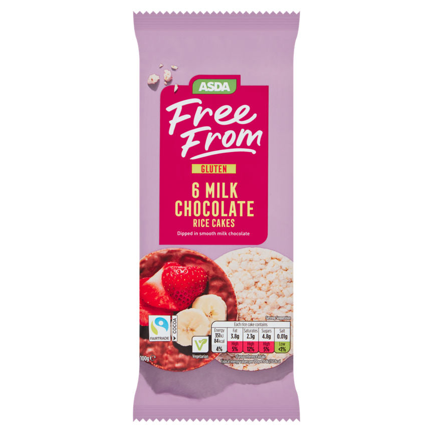 ASDA Free From Belgian Milk Chocolate Rice Cakes Free From ASDA   