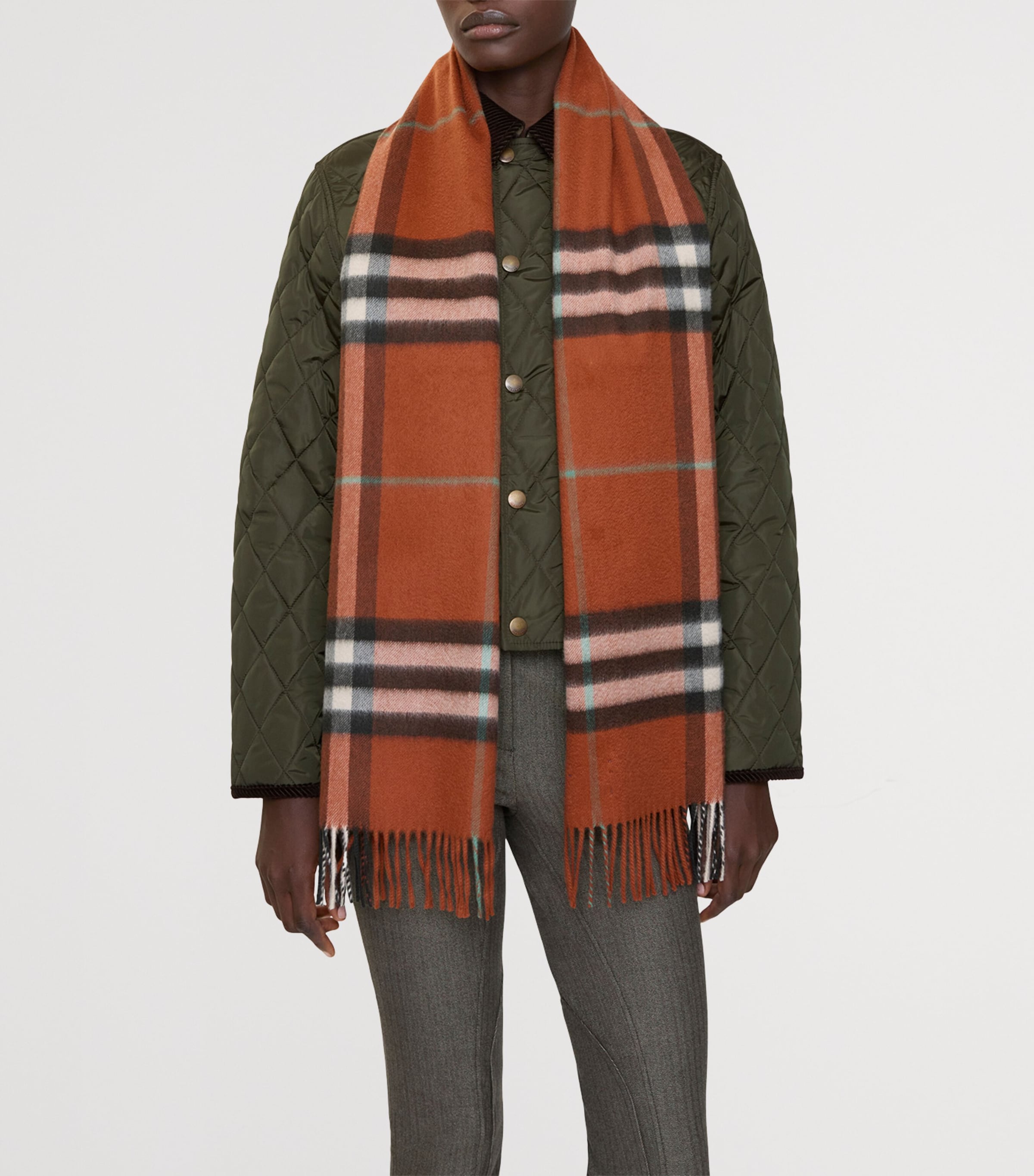 Burberry cashmere check scarf - British product